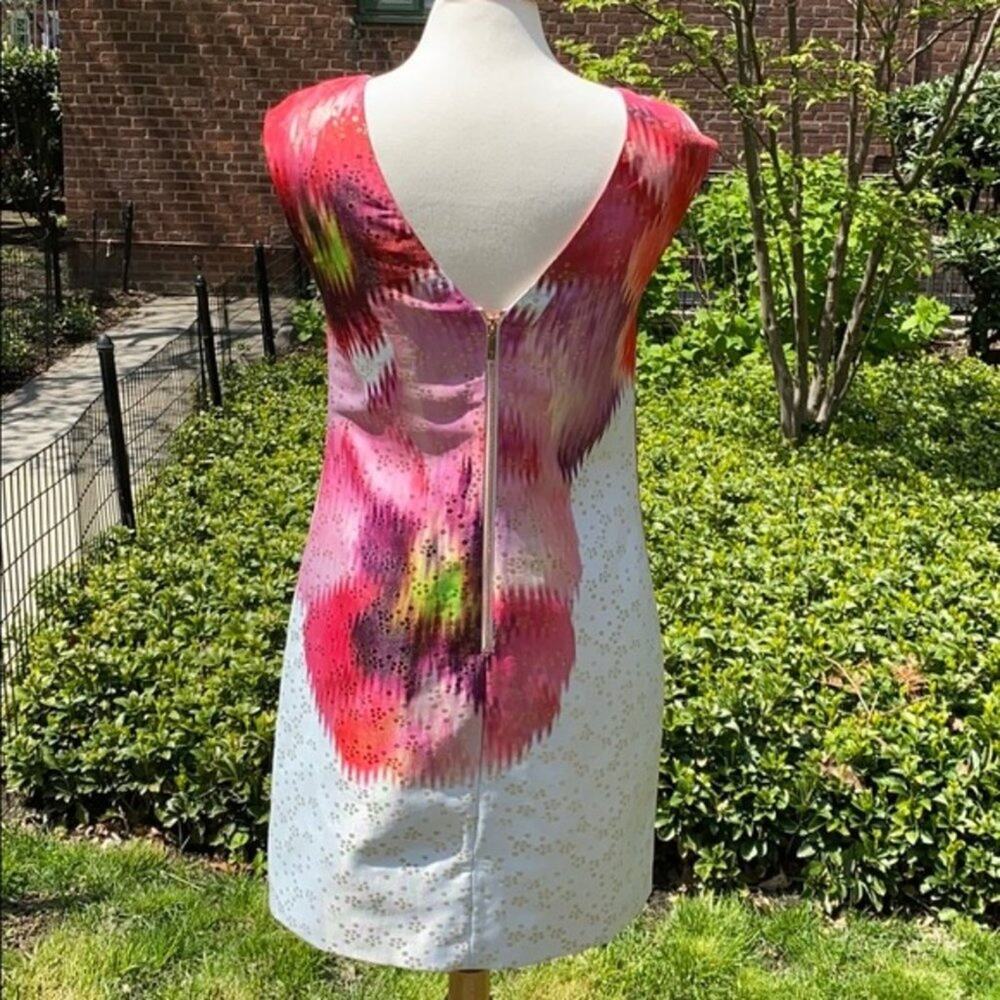 Ted Baker Expressive Pansy Diliani Sleeveless Midi Shift Dress - Picture 9 of 9